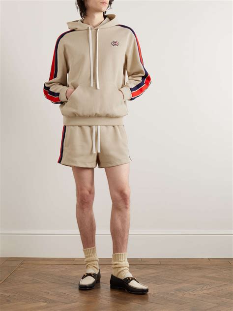 supreme gucci stripe hoodie|mr porter gucci hoodie.